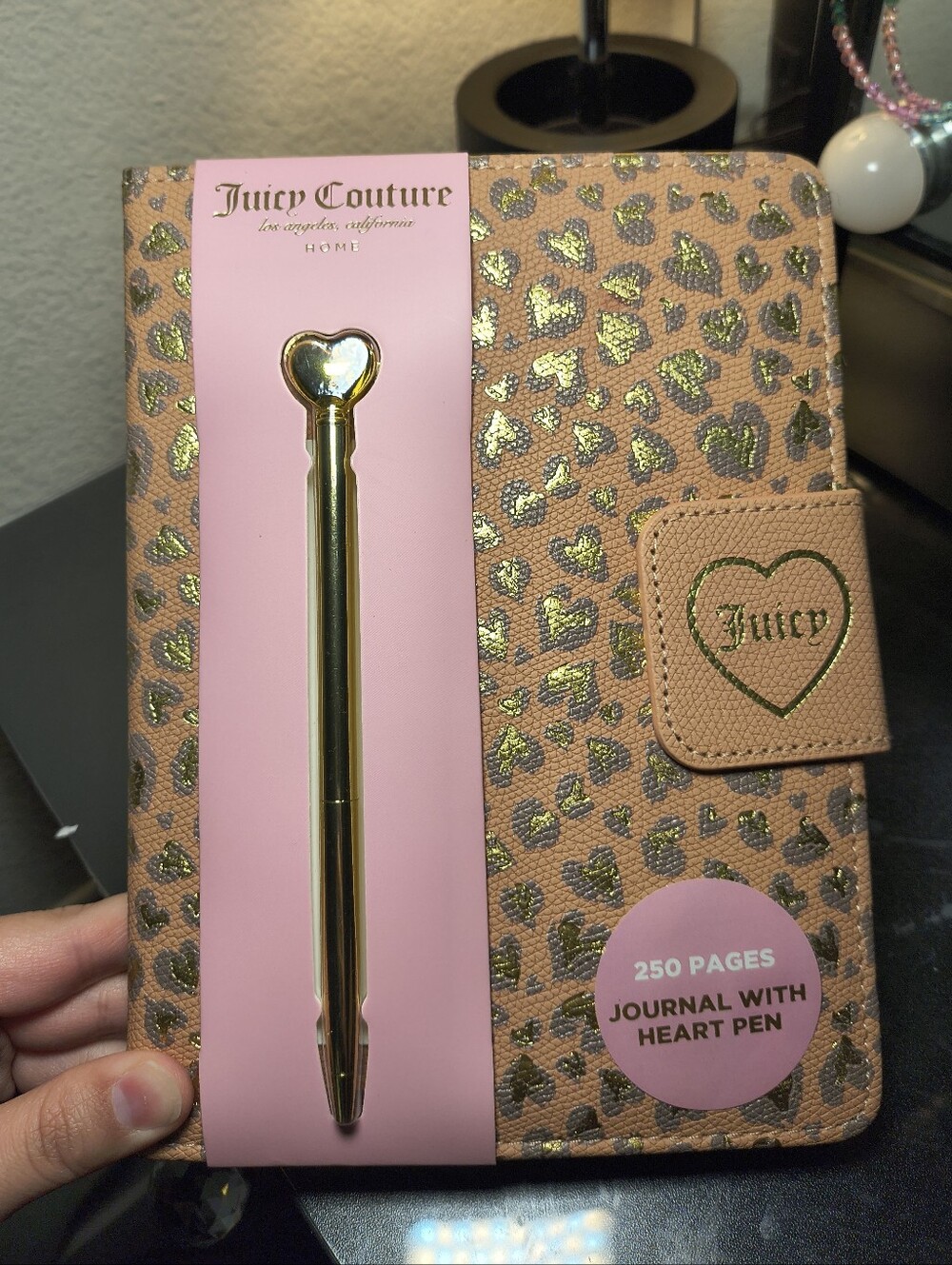 Juicy Couture Cheetah Print Journal and Heart Pen NWT